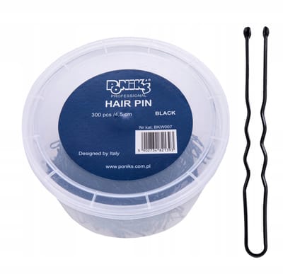 Ponik's Kappers Klemmen voor Haar - Zwart 300 STUKS 4,5cm - Ideaal voor Haarstyling