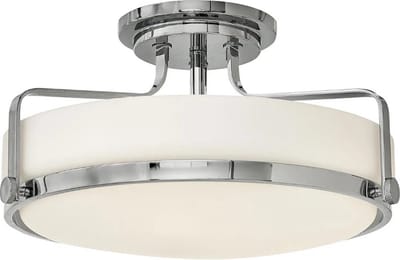 Hinkley LED Plafondlamp Harper | 3X E27 Max 60W | Dimbaar | Polished Chrome