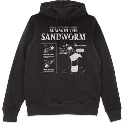 Beetlejuice Sandworm Instructional Hoodie - Black - S