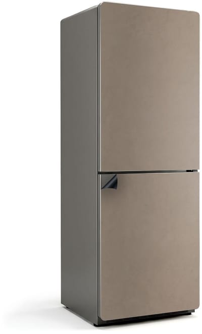 Wallfluent Magnetische Koelkastmat - Bruin Koelkast Magneet Sticker - 70 cm x 190 cm - Bruin Magnetische Koelkastmat - Koelkast Cover Magneet - Decoratieve Koelkast Cover Sticker Magneet - Verwijderbare Koelkast Decoratie