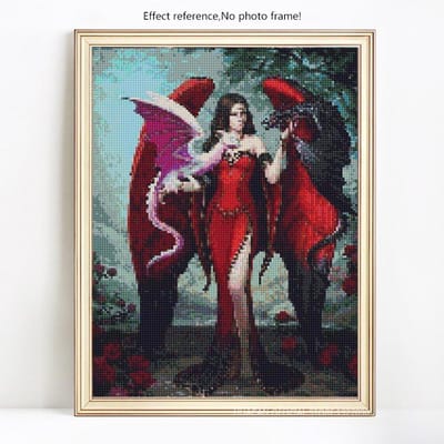 Peinture de diamant féerique, broderie complète, mosaïque de diamant pour filles, photos en vente 20X30 gray