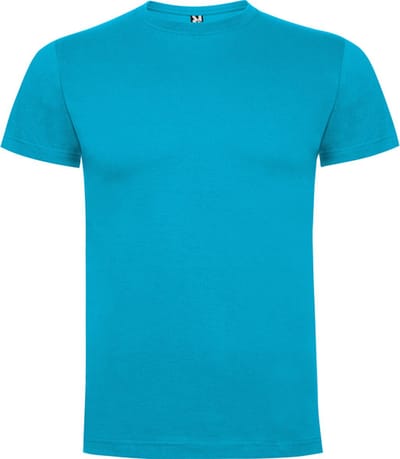5 Pack Turqoois t-shirts Roly Dogo Premium Kids 4 jaar 98 - 104