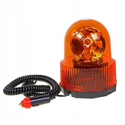 Universele WL08 - Waarschuwingslamp - 12V magnetisch - Versterkte behuizing - E9 knipperfunctie - Draaibaken