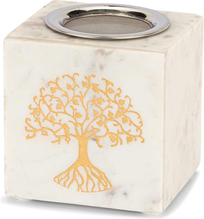 Geurlamp Tree of Life Wierookbrander met Zeef - Vierkante Wierookbrander - 1213 wierookbrander met zeef