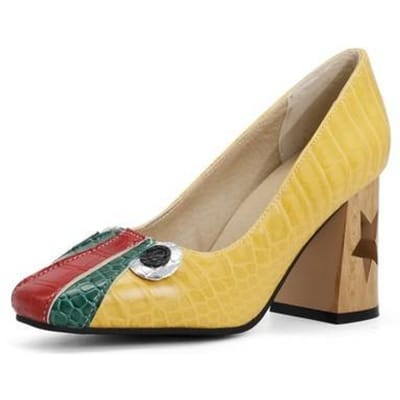 Lente Nieuw Holle Hak Ontwerp Dames Hoge Hakken Gemengde Kleur Sandalen Voor Meisjes Damesschoenen Pumps Plus 42 beige