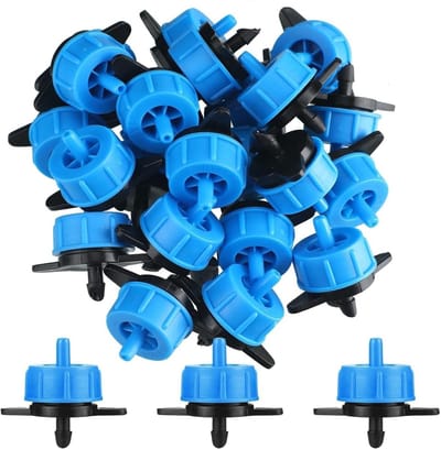 Pack van 50 Micro-Drip-System Drippers met Drukregulering voor Efficiënte Tuinirrigatie en Landbouw, 8 Liter per Uur