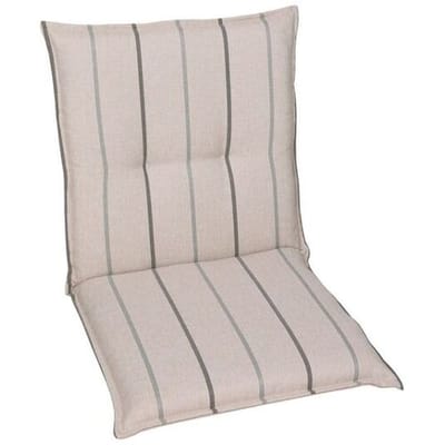 GO-DE TEXTIL Tuinkussen (Stoelkussens voor stoelen met een lage rugleuning, Beige)
