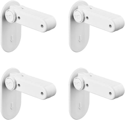 Veiligheidsdeurenhandgrepen set van 4, zelfklevende levers, kinderveiligheid, eenvoudig te bedienen en zonder resten