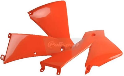 Polisport Ktm Sx 01-04 Exc 03-04 Radiatorkappen Oranje