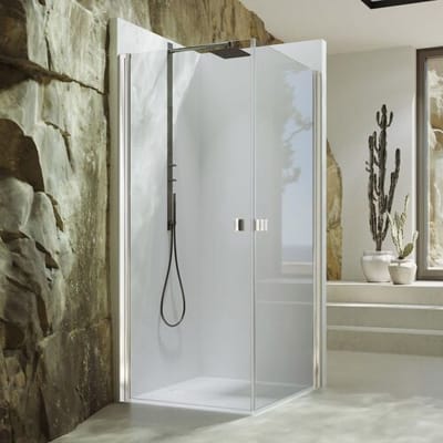 HÜPPE SolvaPro swing door for corner entry (1/2) 80 x 200 cm, without anti-plaque 7T1101092321