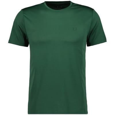 Ragman T-Shirt Uni Round Neck Keep Dry Finish Donker Groen / male