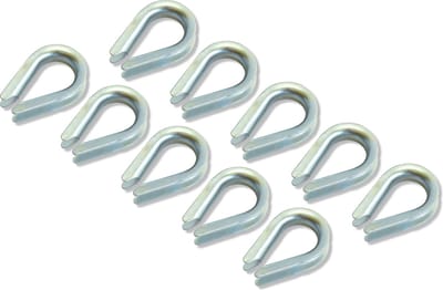 AMIG Draadkous Puntkous - Staaldraad oog - 4-5mm - Verzinkt Staal - DIN 6899 - 10 stuks