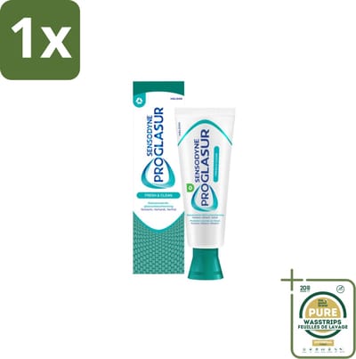 1 x Sensodyne Tandpasta ProGlasur Multi-Action Fresh & Clean 75 ml- Tanderosie Bescherming - Tandglazuur Versterken - Fris Mondgevoel - Gevoelige Tanden - Tanden Poetsen