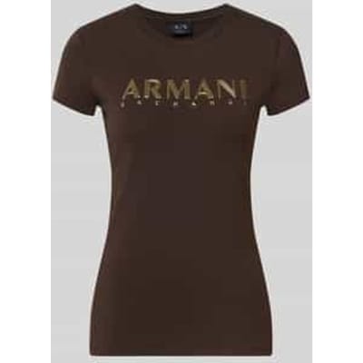 Armani Exchange Xw002547_af23955 T-shirt Met Korte Mouwen Bruin XL Vrouw