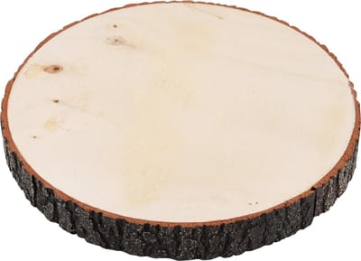 Dekoratief | Deco plankje rond, naturel, hout, 20x20x2cm | A245822