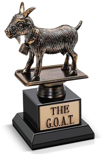 Grappige Trofee voor Erkenning - De G.O.A.T. Trofee als Uniek Cadeau voor volwassenen