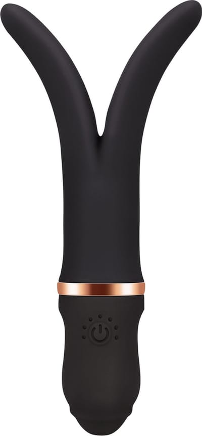 Cupitoys® Vork vibrator - Zwart - 7 standen - Vibrators voor vrouwen en mannen - Sex toys voor vrouwen en mannen