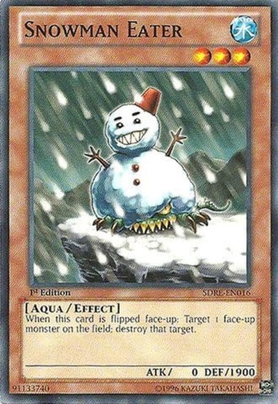 Yu-Gi-Oh! Kaart Snowman Eater SDRE-EN016 Zeldzaamheid Common