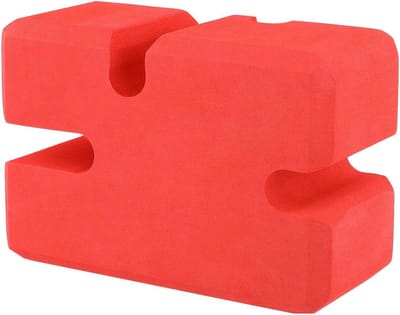 Bankdrukblok Fitness Trainer - Gewichthef Blok - Borstspier Opbouw - 4 Instelbare Hoogtes - 190x140x90mm - Rood