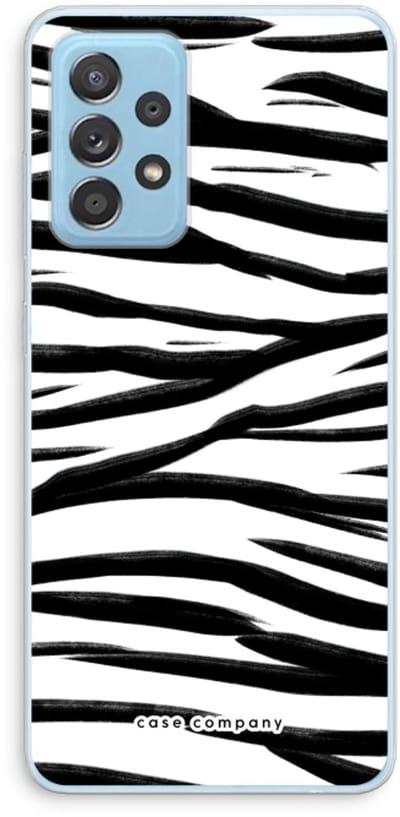 Case Company® - Hoesje geschikt voor Samsung Galaxy A73 hoesje - Zebra pattern - Soft Cover Telefoonhoesje - Bescherming aan alle Kanten en Schermrand