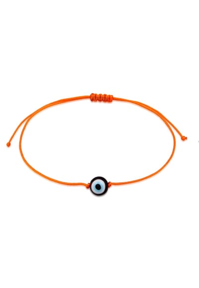 KUZZOI - Armband - Heren boze ogen symbool glazen kraal in nylon - Heren