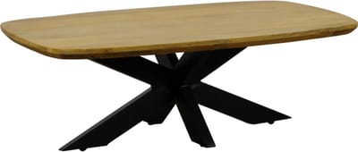 Salontafel Colorado Deens ovaal mangohout 130x70x40 cm - Naturel