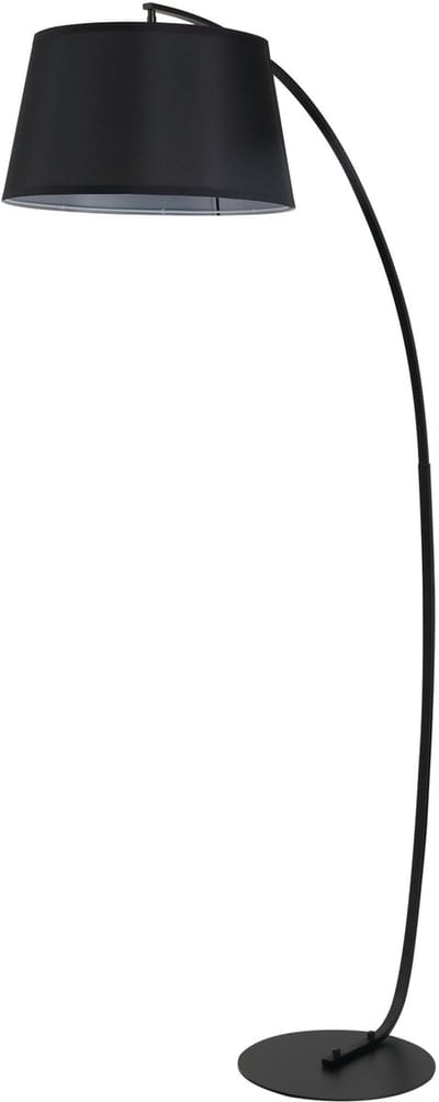 HOMCOM-Stehlampe-Metall-105L x 47B x 190H cm-Schwarz