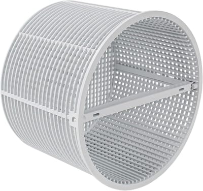 Zwembad Skimmer Mand - Vijver Zeef - Water Reinigen - Stevige Constructie - 26 x 20 x 15 cm - Wit