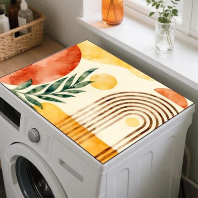 Wasmachinehoes - Beschermhoes Apparaten - Apparaten Beschermen - Antislip Onderkant - 60 x 50 cm - Bohemian Patroon