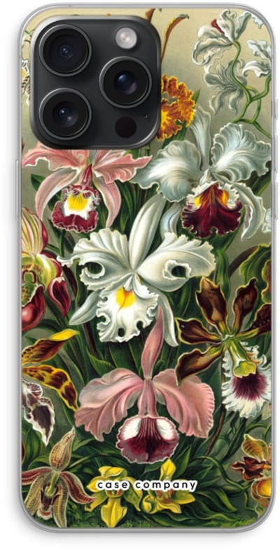 Case Company® - Hoesje geschikt voor iPhone 15 Pro Max hoesje - Haeckel Orchidae - Soft Cover Telefoonhoesje - Bescherming aan alle Kanten en Schermrand