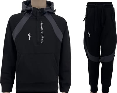 Hitman – Trainingspak Kinderen – Trainingspak Jongens – Joggingpak Jongens - Voetbal Pakje Jongens – Zwart – Maat 104 – 3 tot 4 Jaar oud