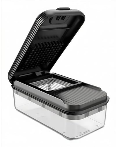DnA® Mandoline - Groentesnijder - Groentensnijder - Groentesnijder Handmatig - Zwart - 12cm × 26cm × 11cm