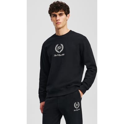 Karl Lagerfeld Black Hotel Karl Crest Sweatshirt Taglia: S | Maglioni a maglia Outlet | Uomo