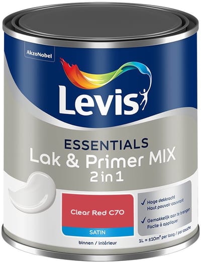 Levis - Essentials Lak & Primer Mix - Clear Red C70 - Mengverf - 1 L