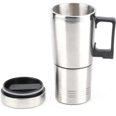 Auto Elektrische Waterkoker Koffie Thee Water Verwarmbeker 12V 350ML+150ML