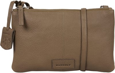 Burkely Soft Skylar Double pocket zip - Tas - Volwassenen - Taupe