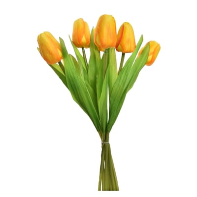 Tulp boeket speelgoed bloemen 7 stuks 35 cm multicolor decoratie.