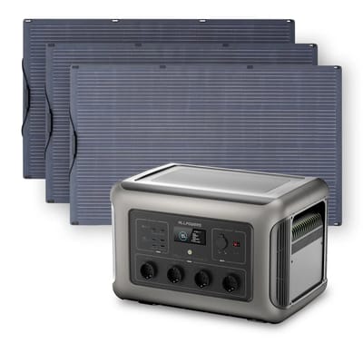 ALLPOWERS Zonnegeneratorset 3500W (R3500 + SF200 200W flexibel zonnepaneel) - R3500+3PCS SF200 200W zonnepaneel
