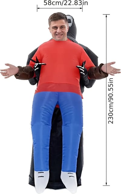 Nivard Halloween Outfit - Halloween Kostuum - Pak - Opblaasbaar Kostuum - Costume - Carnaval - Volwassenen - Geest