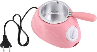Mini Chocolade Smeltpot voor het Smelten van Chocolade, Snoep en Desserts zonder Water - Roze, 12 cm