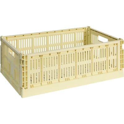 HAY Colour Crate Vouwkrat L recycled - lichtgeel