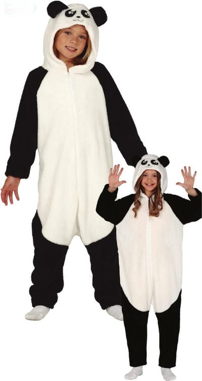 Fiestas Guirca - Onesie Panda 5-6 jaar - Carnavalskleding - Carnaval - carnavalskleding 2027 - Carnaval kostuum