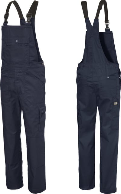 Ultimate Workwear - Amerikaanse Overall WANGEN (tuinbroek, BIB, bretelbroek) - polyester/katoen 245g/m2- Blauw (Marine/Navy)