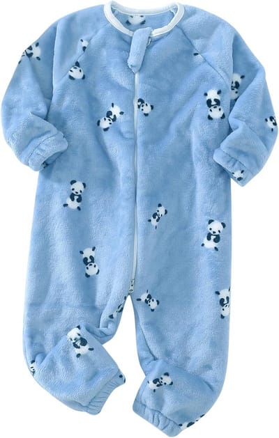 Warme Baby Slaapzak met Mouwen Flanel voor Jongens en Meisjes - Romper Jumpsuit voor Peuters