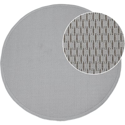 Binnen- en buitenkleed Timba grijs  160 cm rond