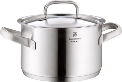 WMF Gourmet Plus - Kookpan Middelhoog - Ø16 cm - RVS - Geschikt voor alle warmtebronnen - Professionele Kwaliteit