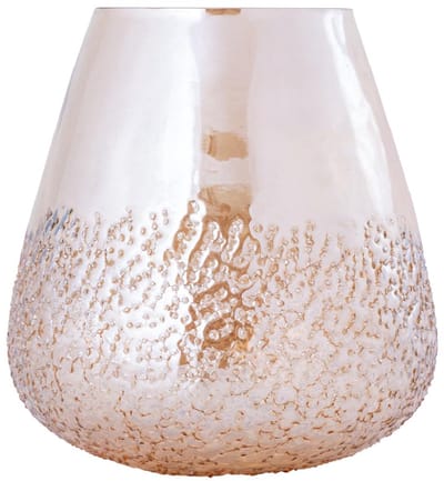 PTMD - Windlicht Ameara - Oranje - 20.5x20.5x20.5cm
