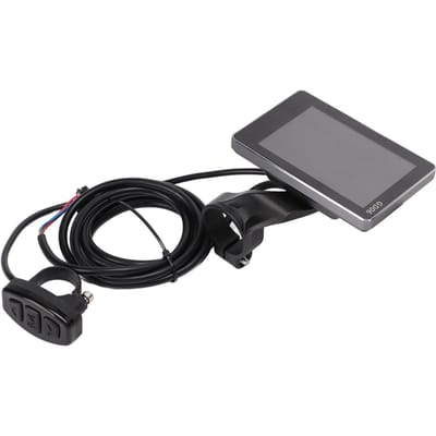 Elektrische Fiets LCD Display GD06 Fietscomputer Snelheidsmeter met 36V 48V Aansluiting voor Modificatie black