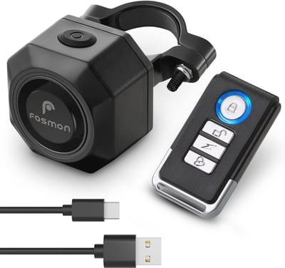 Fiets Alarm Systeem - Scooter Alarm Anti-diefstal - Beveiliging Voertuig - 110 Decibel Geluid - USB-C Oplaadbaar - Zwart
