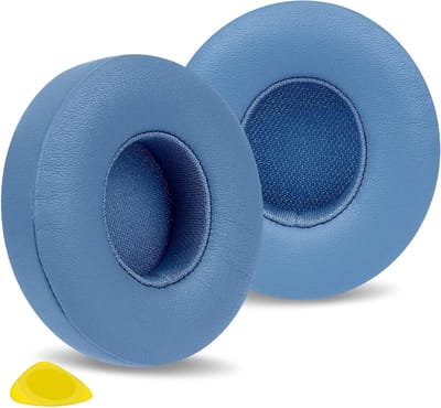 Comfortabele Oorkussens voor Draadloze On-Ear Hoofdtelefoons, Earmuffs, Vervangende Oorkussens van Kunstleer (Blauw)